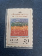 CUBA  NEUF  1981   PERSONAS  DISMINUIDAS  //  PARFAIT  ETAT  //  1er  CHOIX  // - Ungebraucht