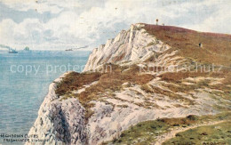 43372586 Freshwater Bay Highdown Cliffs Coast Painting Kuenstlerkarte Freshwater - Autres & Non Classés