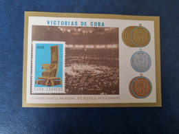 CUBA  NEUF  1975   BLOC  FEUILLET-VICTORIAS  CUBANAS  BOXEO  //  1er  CHOIX - Ongebruikt