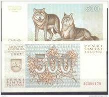 1993. Lithuania, 500 Talons, P-46, UNC - Litouwen