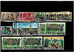 KENYA ,"Indipendenza" ,18 Pezzi Usati ,qualita Buona - Kenia (1963-...)