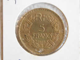 France 5 Francs 1938 LAVRILLIER, BRONZE ALUMINIUM (868) - 5 Francs