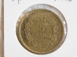 France 5 Francs 1945 LAVRILLIER, BRONZE ALUMINIUM (872) - 5 Francs