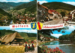 73311346 Wolfach Panorama Stadtpanorama Schwarzwaldmaedchen Wolfach - Wolfach