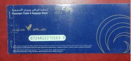 2000 GULF AIRLINES PASSENGER TICKET AND BAGGAGE CHECK - Tickets