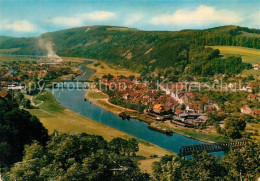 73310216 Bodenwerder Panorama Blick Vom Eckberg Ins Wesertal Bodenwerder - Bodenwerder