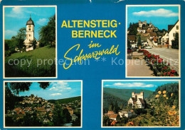 73306661 Berneck Altensteig Kirche Strassenpartie Panorama Schloss Berneck Alten - Altensteig