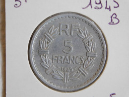 France 5 Francs 1945 B LAVRILLIER, ALUMINIUM (879) - 5 Francs