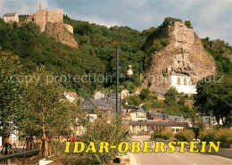 73306077 Idar-Oberstein Mit Ruine Und Felsenkirche Idar-Oberstein - Idar Oberstein