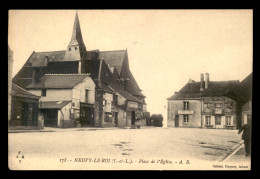 37 - NEUVY-LE-ROI - PLACE DE L'EGLISE - Neuvy-le-Roi