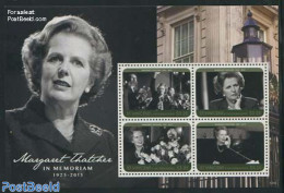 Saint Vincent 2013 Margaret Thatcher 4v M/s, Mint NH, History - Nature - Politicians - Roses - St.Vincent (1979-...)