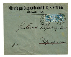 Kläranlagen-Baugesellschaft, Gleiwitz O.-S. 1926 Nach Kitzingen - Silesia