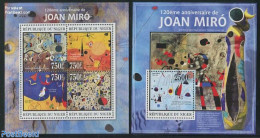 Niger 2013 Joan Miro 2 S/s, Mint NH, Art - Modern Art (1850-present) - Paintings - Niger (1960-...)