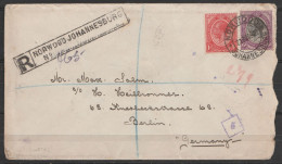 Afrique Du Sud - L. Recommandée Càd NORWOOD JOHANNESBURG 1922 Pour BERLIN / CHARLOTTENBURG (au Dos: Càd CÖLN) - Lettres & Documents