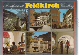 CARTOLINA  C1 FELDKIRCH,VORARLBERG,AUSTRIA-MONTFORTSTADT FELDKIRCH,MARKTPLATZ-VIAGGIATA 1996 - Feldkirch