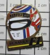 718C Pin's Pins / Beau Et Rare / AUTOMOBILES / CASQUE PILOTE F1 RENAULT - Rally