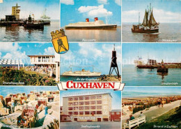 73293598 Cuxhaven Nordseebad Alte Liebe MS Hanseatic Fischkutter Strandhaus Does - Cuxhaven