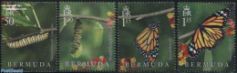 Bermuda 2016 Monarch Butterfly 4v, Mint NH, Nature - Butterflies - Insects - Bermudes