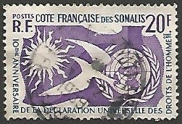 COTE FRANCAISE DES SOMALIS N° 291 OBLITERE - Gebraucht