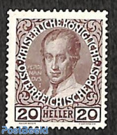 Austria 1908 20h, Stamp Out Of Set, Unused (hinged) - Ungebraucht