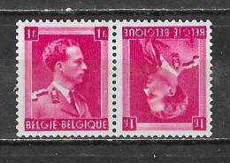 KP22**  Leopold III Col Ouvert - Bonne Valeur - MNH** - LOOK!!!! - Tête-bêche [KP] & Zwischensteg [KT]