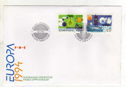 Enveloppe 1er Jour FINLANDE SUOMI FINLAND Oblitération HELSINSKI 18/03/1994 - FDC