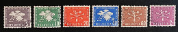 Schweiz 1956 Ämter OMM/WMO Mi. 1 - 6 Gestempelt/o - Service