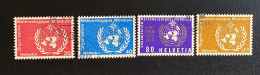 Schweiz 1973 Ämter OMM/WMO Mi. 10 - 13 Gestempelt/o - Service