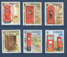 Jersey, **, Yv 1053 à 1058, Mi 1055 à 1060, SG 1067 à 1072, Boîtes à Lettres, Pillar Box, - Jersey