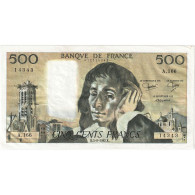 France, 500 Francs, Pascal, 1982, A.166, TTB+, Fayette:71.27, KM:156e - 500 F 1968-1993 ''Pascal''
