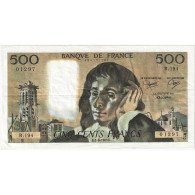 France, 500 Francs, Pascal, 1983, R.194, TTB+, Fayette:71.29, KM:156e - 500 F 1968-1993 ''Pascal''