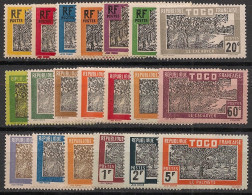 TOGO - 1924 - N°YT. 124 à 143 - Série Complète - Neuf Luxe** / MNH / Postfrisch - Unused Stamps