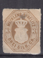 ⁕ Germany, Altdeutschland ⁕ Mecklenburg - Strelitz 3 Sgr. 1864 Mi.6 ⁕ 1v Used - Mecklenbourg-Strelitz