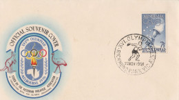 Motive  Olympische Spiele  Sommer 1956: Melbourne Official Souvenir Cover 7 1/2 D - Summer 1956: Melbourne