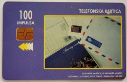 Bosnia 100 Units Chip Card - Envelopes - Bosnië