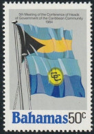 THEMATIC FLAG:  FIFTH CONFERENCE OF CARIBBEAN COMMUNITY HEADS OF GOVERNMENT.  FLAGS    -  BAHAMAS - Timbres