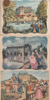 37 - 3 Cartes Postales Anciennes De Chateau D'Amboise , Chenonceau , Et Loches - Troyes