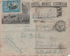 Brasilien Einschreibe Brief Hotel Bentz Estrella Mit 1 Sondermarke Nach Flensburg 1935 - Covers & Documents