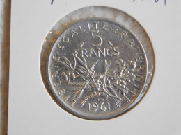 France 5 Francs 1961 SEMEUSE (896) Argent Silver - 5 Francs