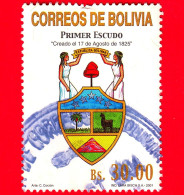 BOLIVIA - Usato - 2001 - Stemmi Araldici - Primo Stemma, Adottato Il 17 Agosto 1825 - 30.00 - Bolivia