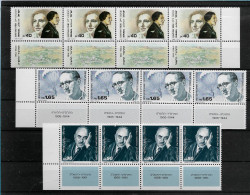 TIMBRE STAMP ZEGEL ISRAËL PETIT LOT 4 X 1046-47 ET 1069  XX - Nuevos (con Tab)