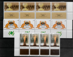 TIMBRE STAMP ZEGEL ISRAËL PETIT LOT 4 X 1026 ET 1051-52  XX - Neufs (avec Tabs)