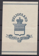 ⁕ Germany, Altdeutschland 1867-1879 ⁕ HELIGOLAND 1½ Pence 10 Pfennig ⁕ 1v Unused / Stationery - Helgoland