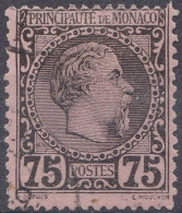 Monaco 1885 N° 8 Charles III (J5) - Usados