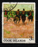 COOK ISLANDS - 1967 - Gauguin Painting: Riders On The Beach - USATO - Cookeilanden