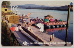 Bosnia 100 Units Chip Card - Lake Modrac, Lukavak - Bosnië