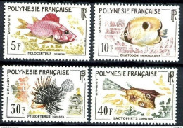 POLYNESIE - 18 / 21 - Poissons - Série Complète 4 Valeurs - Neufs N* - Très Beaux - Unused Stamps