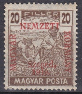 Hongrie Szeged 1919 Mi 11 NMH Moissonneurs  Cote 65 € (A8) - Szeged