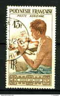 POLYNESIE - PA 1 - Graveur Sur Nacre - Oblitéré - Très Beau - Used Stamps