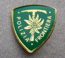 Distintivo Vetrificato - Polizia Di Frontiera Terrestre - PS - Usato Obsoleto - Italian Police Insignia (283) - Polizia